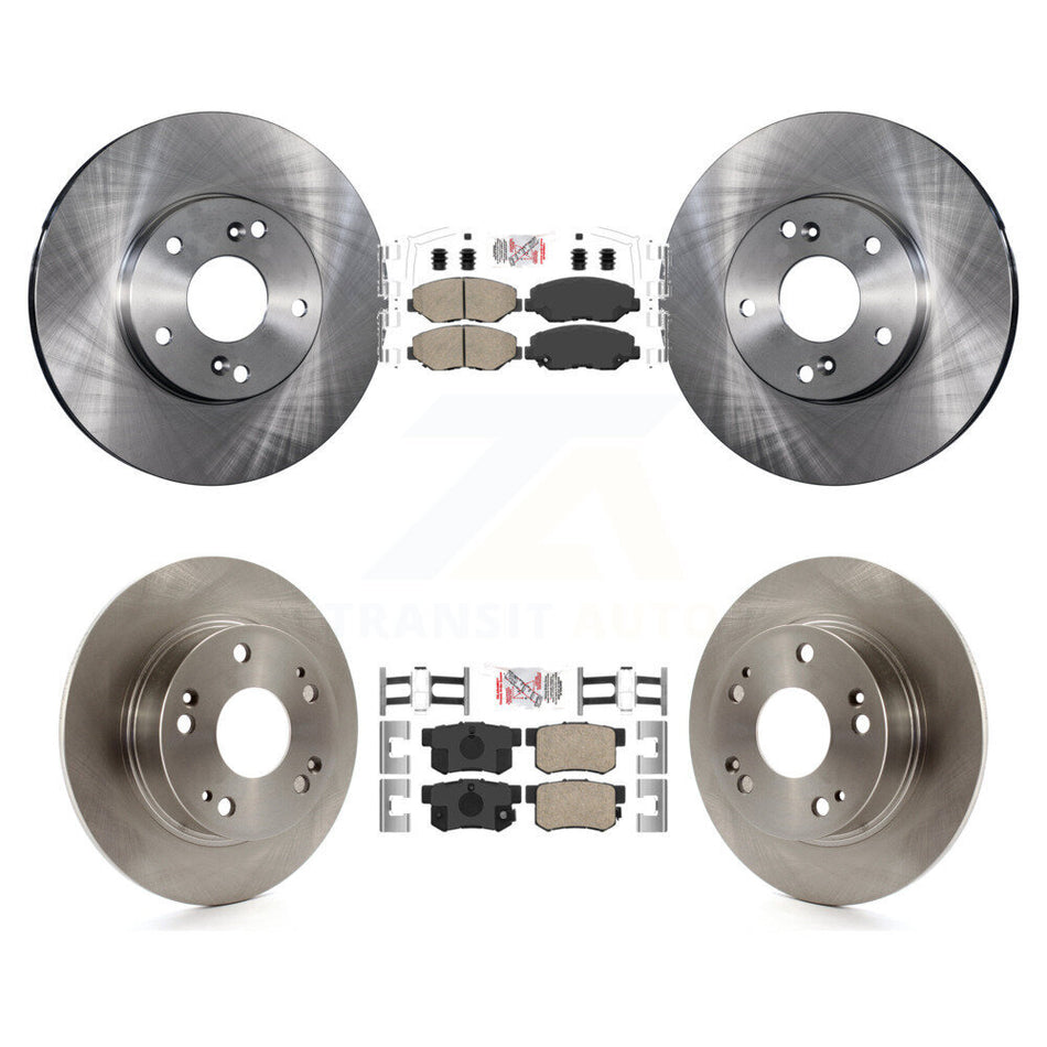 Front Rear Ceramic Pads And Disc Brake Rotors Kit For Honda Accord K8A-106738