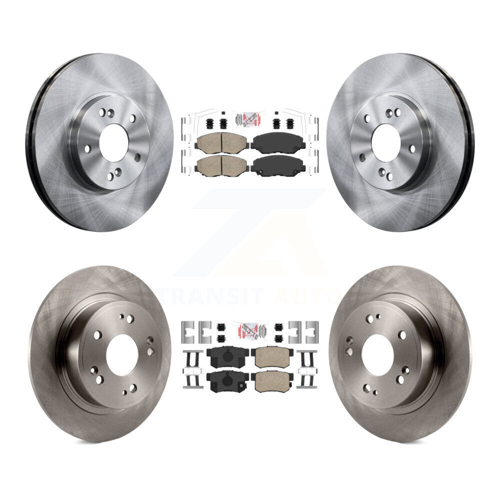 Front Rear Ceramic Pad & Brake Rotor Kit For Honda Accord With 300mm Diameter K8A-106739