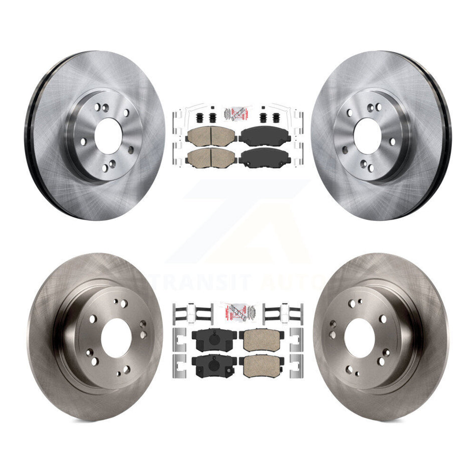 Front Rear Ceramic Pad & Brake Rotor Kit For Honda Accord With 300mm Diameter K8A-106740