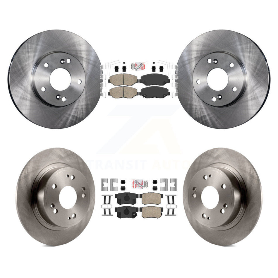 Front Rear Ceramic Pad & Brake Rotor Kit For Honda Accord With 282mm Diameter K8A-106741