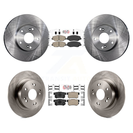 Front Rear Ceramic Pad & Brake Rotor Kit For Honda Accord With 282mm Diameter K8A-106742