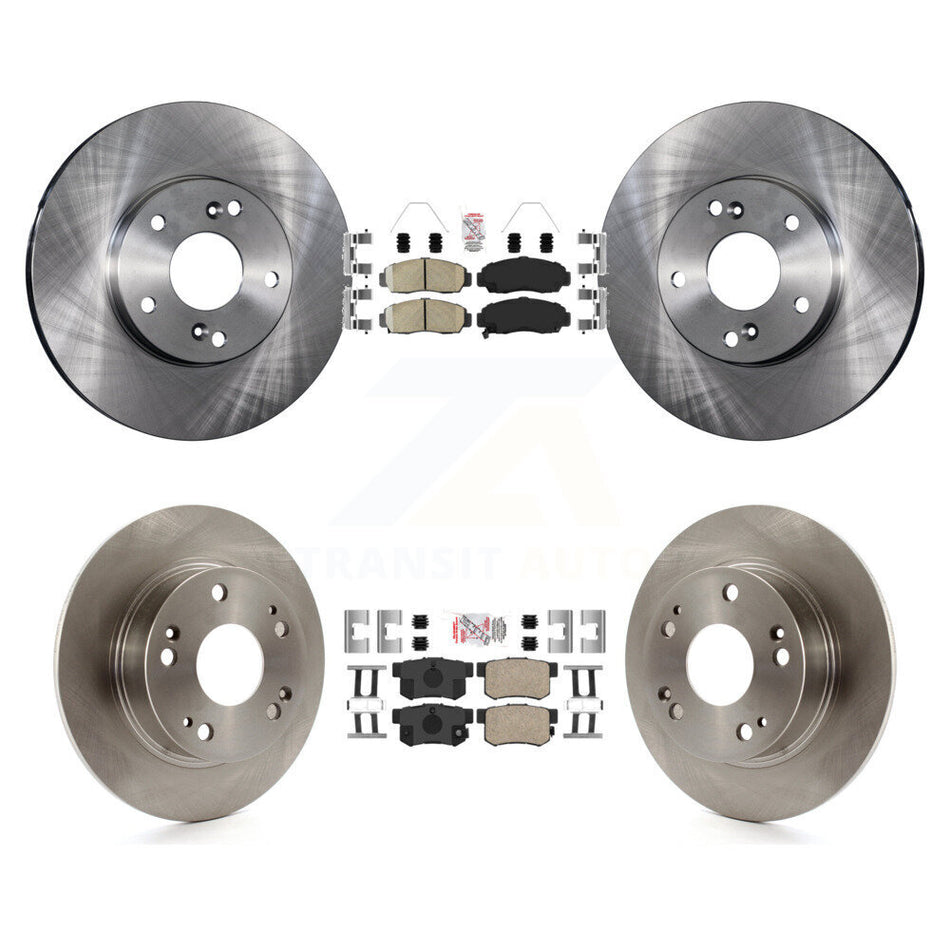 Front Rear Ceramic Pad & Brake Rotor Kit For Honda Accord With 282mm Diameter K8A-106743