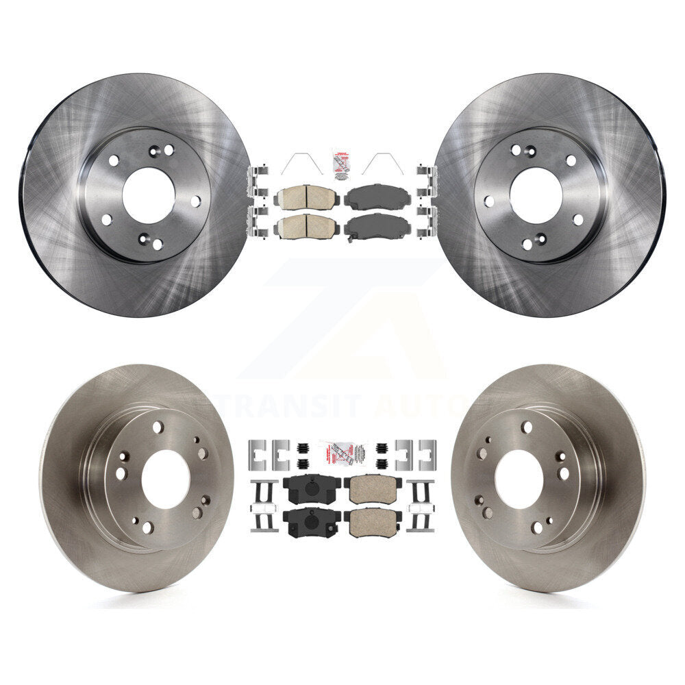 Front Rear Ceramic Pad & Brake Rotor Kit For Honda Accord With 282mm Diameter K8A-106745