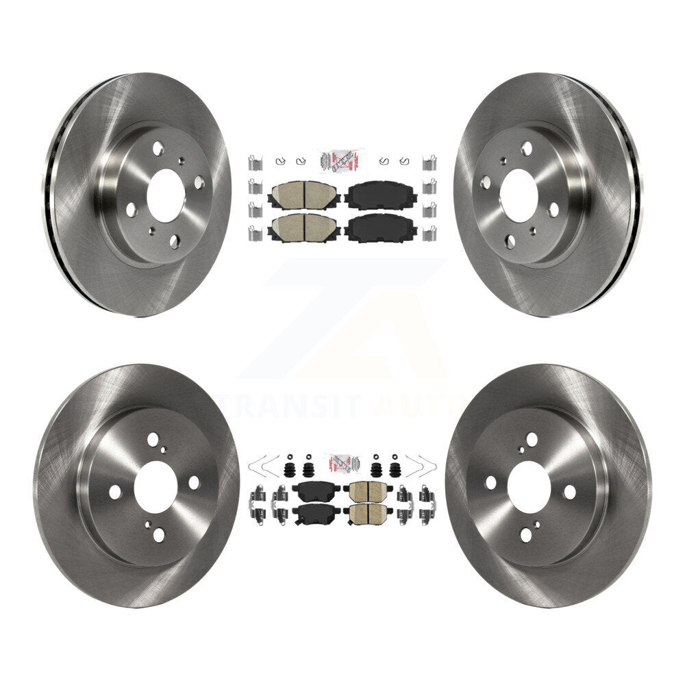 Front Rear Ceramic Pads And Disc Brake Rotors Kit For Toyota Yaris K8A-106756