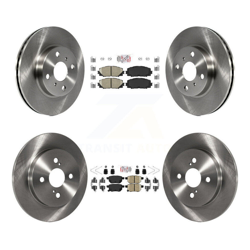 Front Rear Ceramic Pads And Disc Brake Rotors Kit For Toyota Yaris K8A-106756