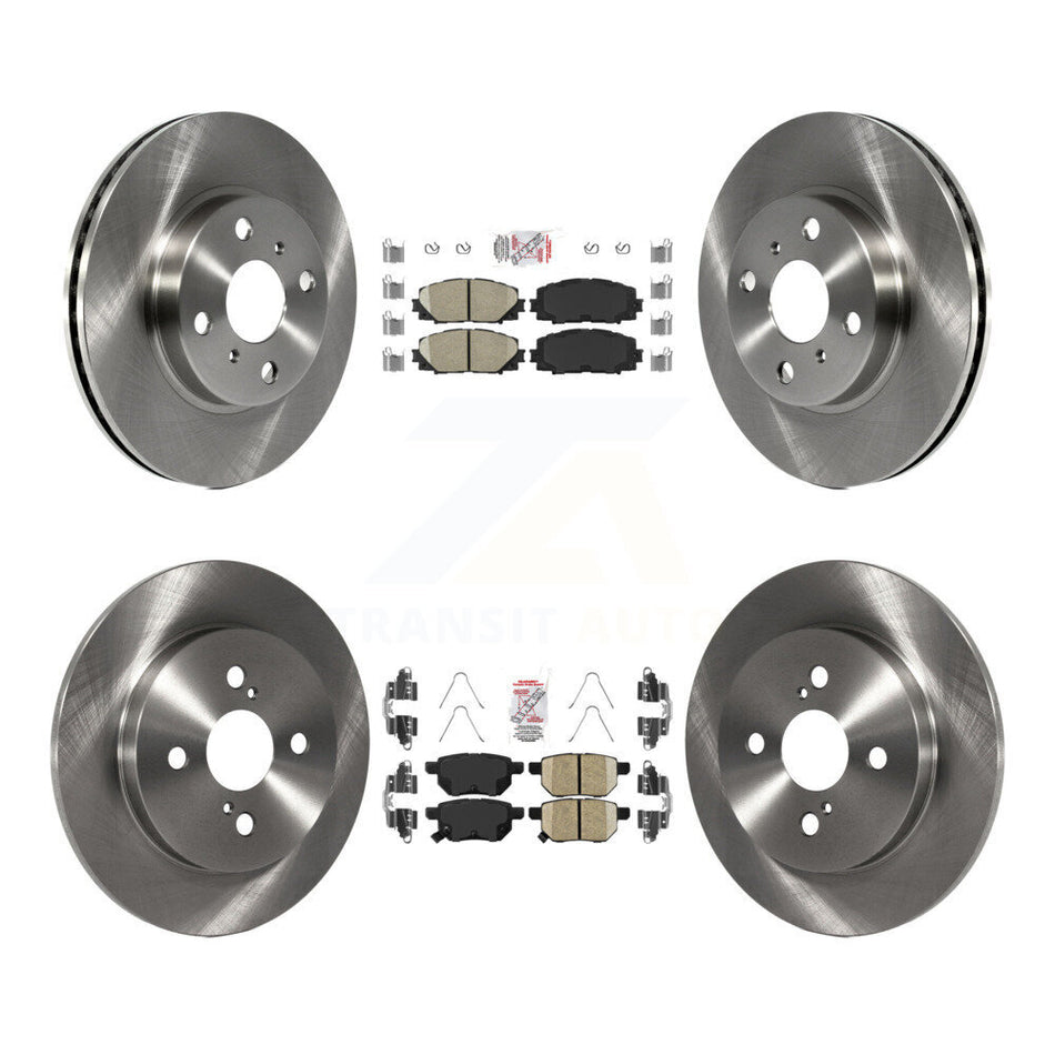 Front Rear Ceramic Pads And Disc Brake Rotors Kit For Toyota Yaris K8A-106757