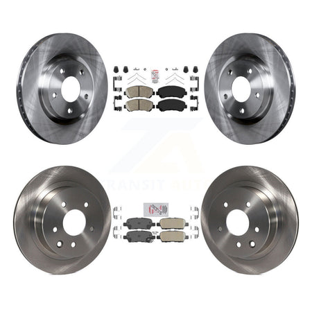 Front Rear Ceramic Pads And Disc Brake Rotors Kit For Nissan Rogue Select K8A-106769