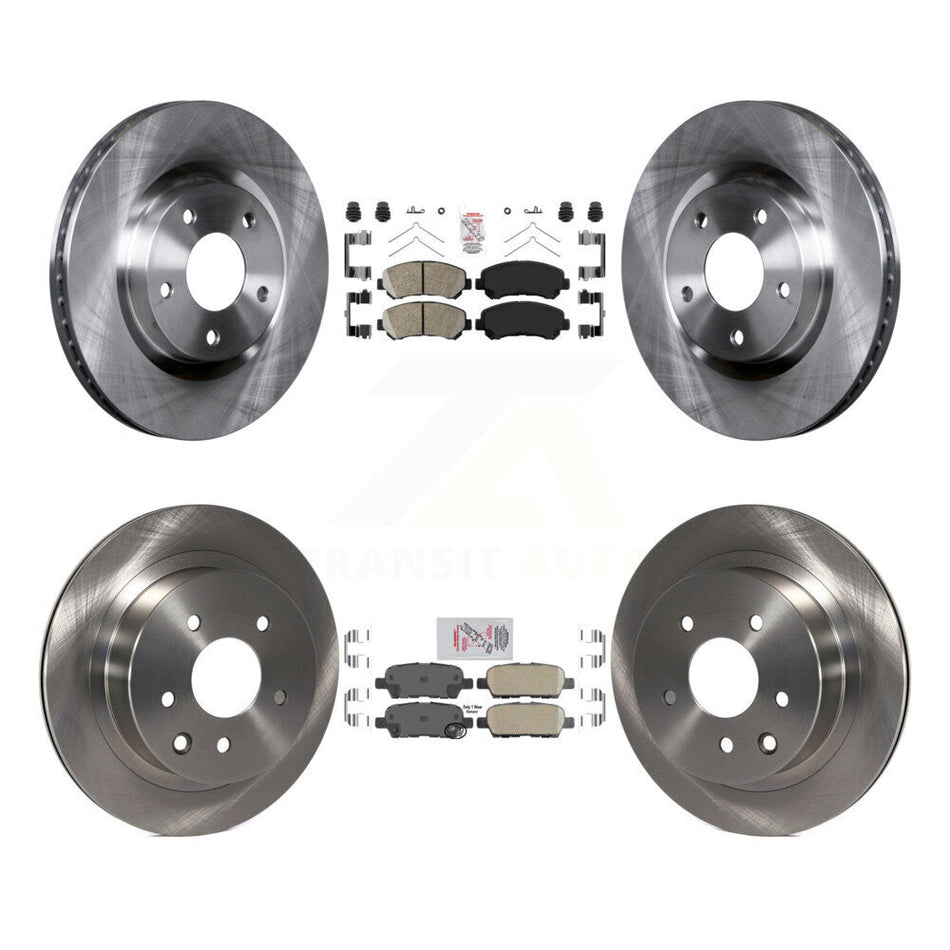 Front Rear Ceramic Pads And Disc Brake Rotors Kit For Nissan Rogue Select K8A-106769