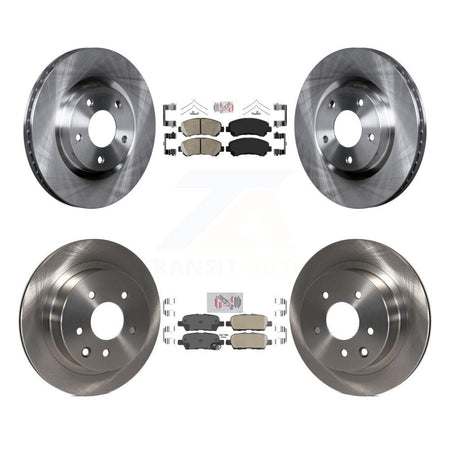 Front Rear Ceramic Pads And Disc Brake Rotors Kit For Nissan Rogue Select K8A-106771