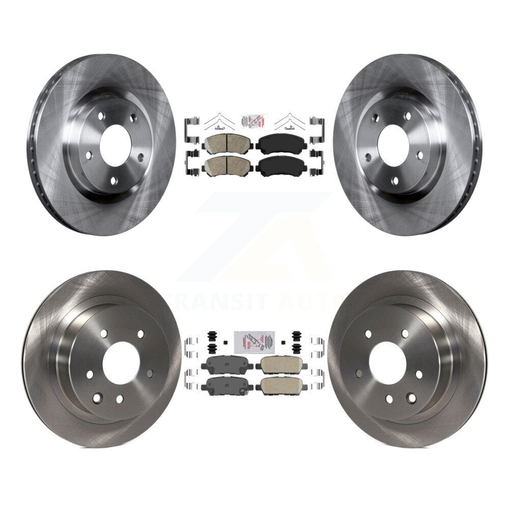 Front Rear Ceramic Pads And Disc Brake Rotors Kit For Nissan Rogue Select K8A-106772