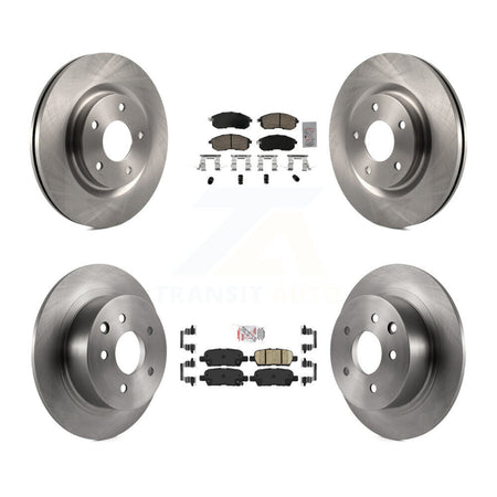 Front Rear Ceramic Pad And Disc Brake Rotors Kit For 2017-2019 Nissan Sentra Turbocharged K8A-106776