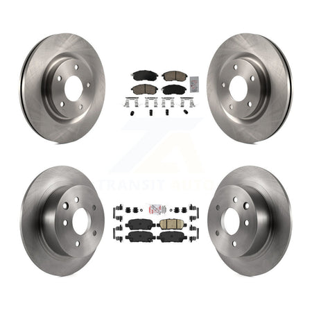 Front Rear Ceramic Pad And Disc Brake Rotors Kit For 2017-2019 Nissan Sentra Turbocharged K8A-106777