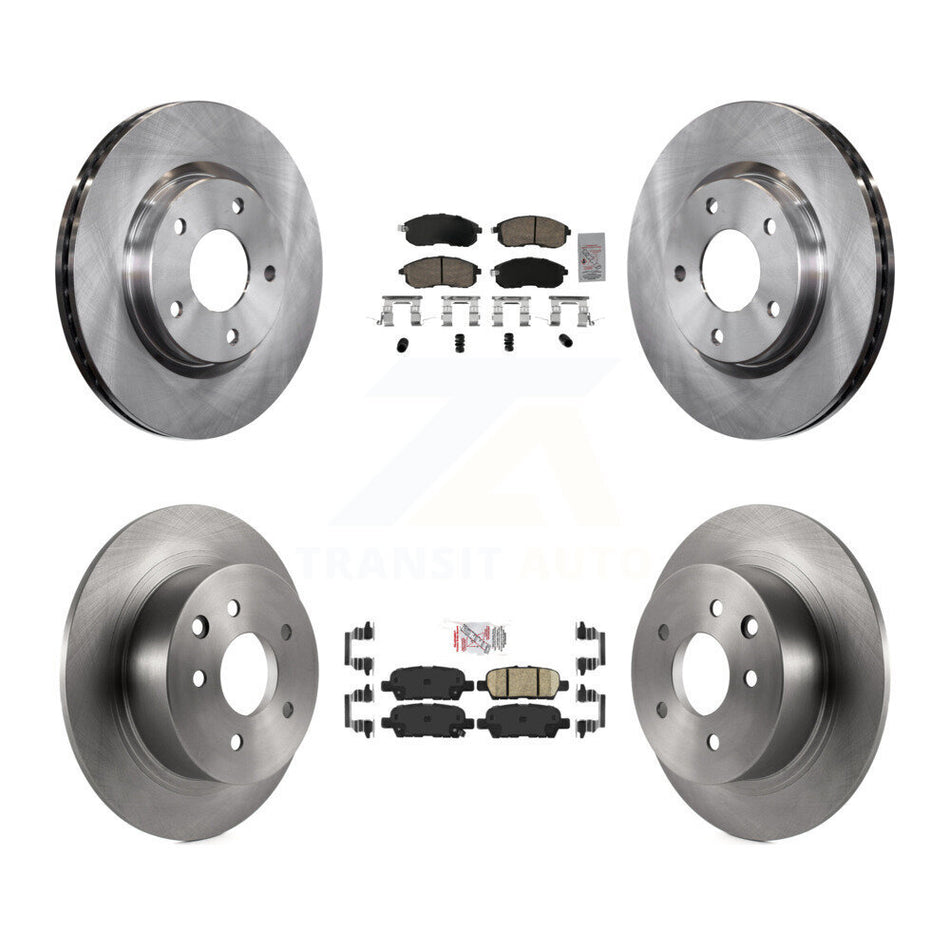 Front Rear Ceramic Pads And Disc Brake Rotors Kit For Nissan Sentra K8A-106780