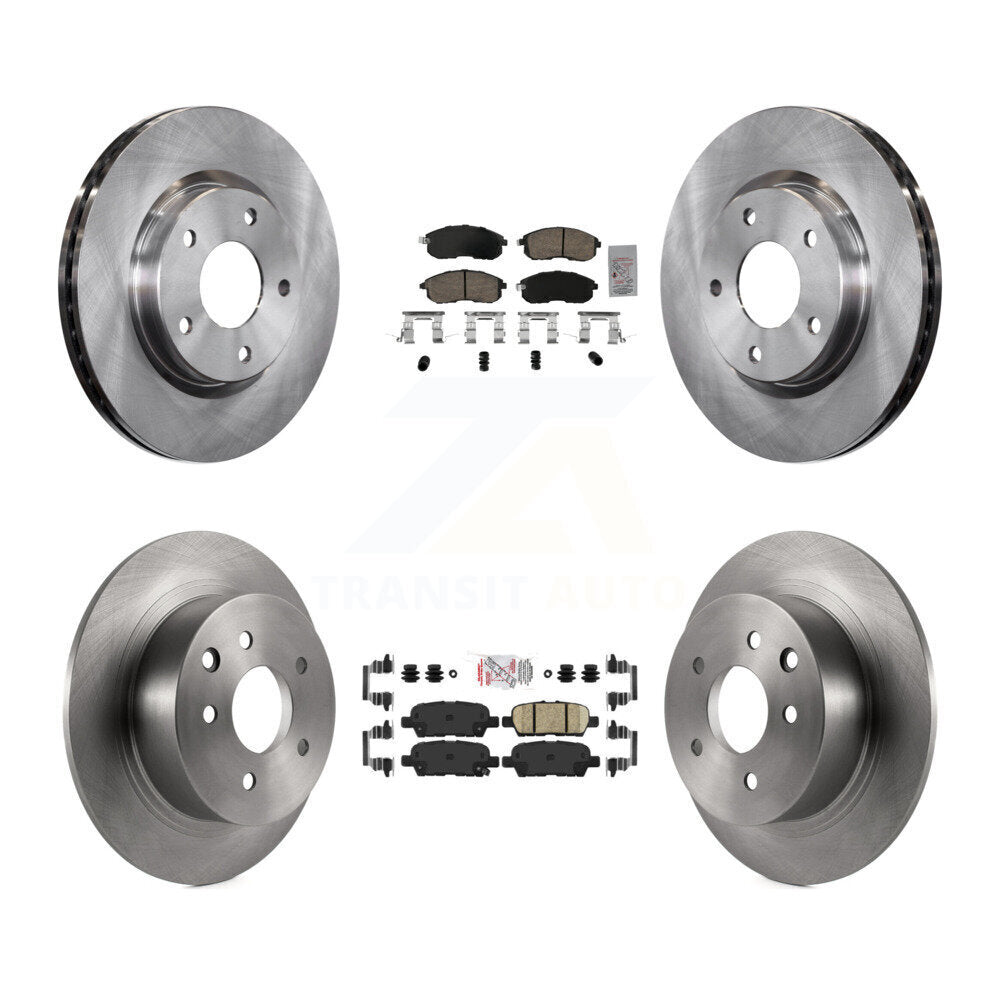 Front Rear Ceramic Pads And Disc Brake Rotors Kit For Nissan Sentra K8A-106781