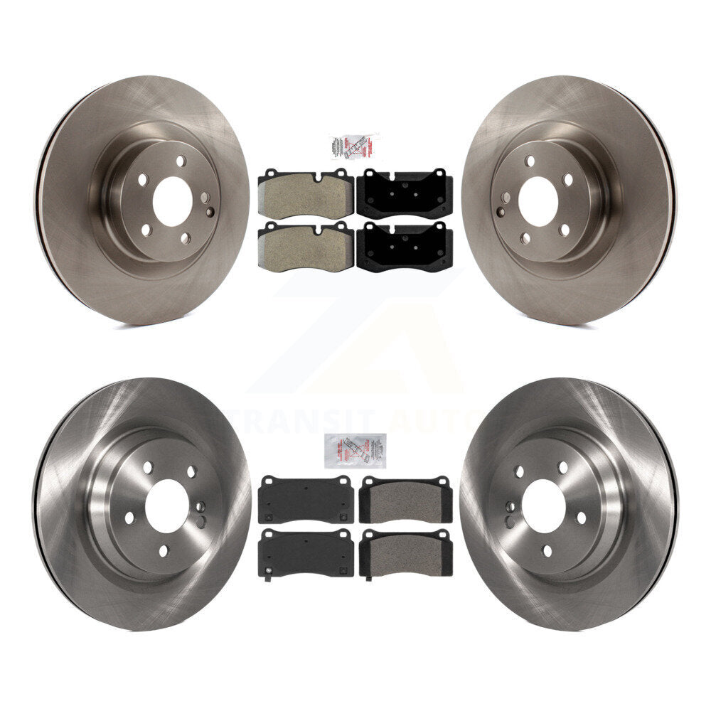Front Rear Semi-Metallic Pads And Disc Brake Rotors Kit For 2011-2014 Mercedes-Benz CL550 K8A-106786