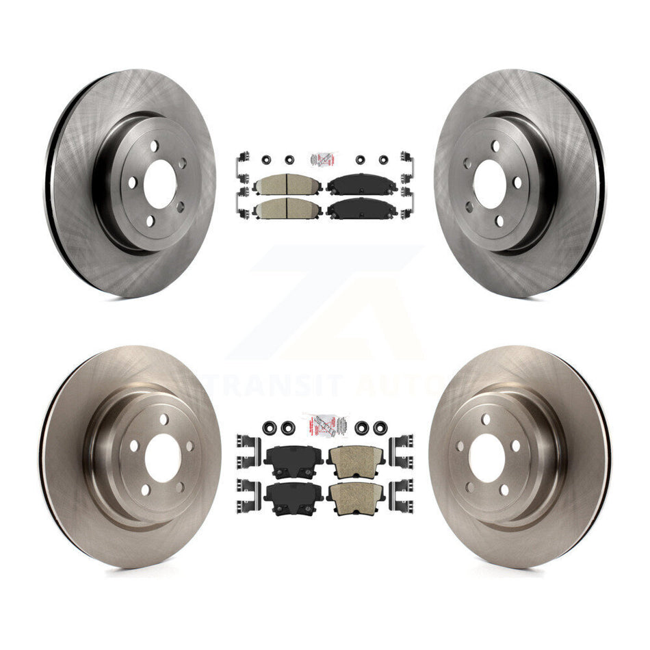Front Rear Ceramic Pads And Disc Brake Rotors Kit For Dodge Charger With Police Package K8A-106788