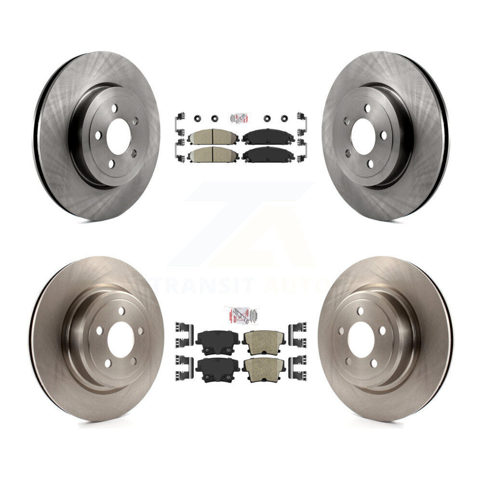 Front Rear Ceramic Pads And Disc Brake Rotors Kit For Dodge Charger With Police Package K8A-106789