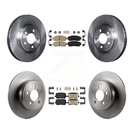 Front Rear Ceramic Pads And Disc Brake Rotors Kit For Dodge Charger Pursuit with RWD 3.6L K8A-106790