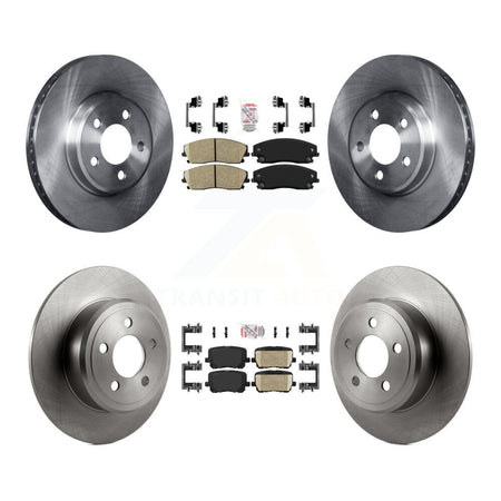 Front Rear Ceramic Pads And Disc Brake Rotors Kit For Dodge Charger Pursuit with RWD 3.6L K8A-106791