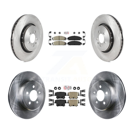 Front Rear Ceramic Pad Brake Rotors Kit For Dodge Charger With 370mm Diameter Rotor K8A-106794