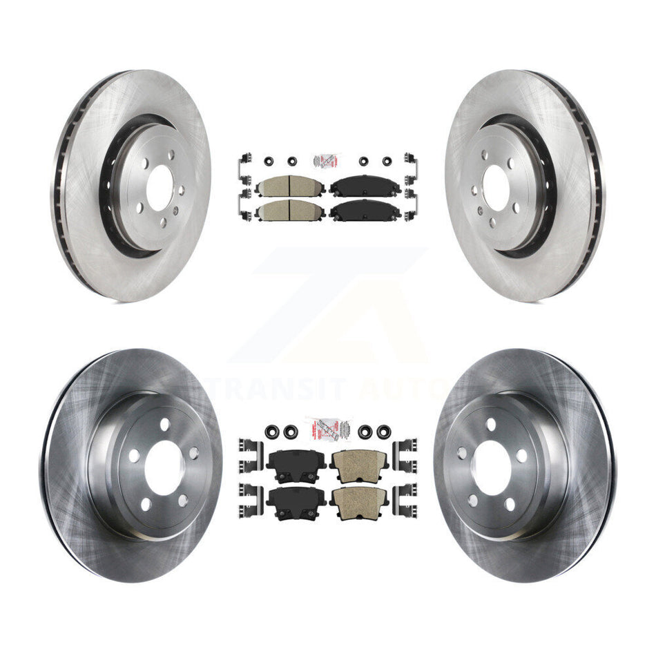 Front Rear Ceramic Pad Brake Rotors Kit For Dodge Charger With 370mm Diameter Rotor K8A-106794