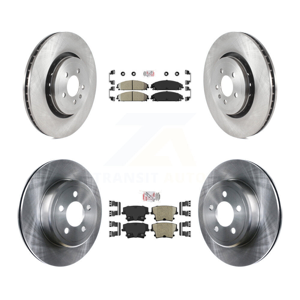Front Rear Ceramic Pad Brake Rotors Kit For Dodge Charger With 370mm Diameter Rotor K8A-106795