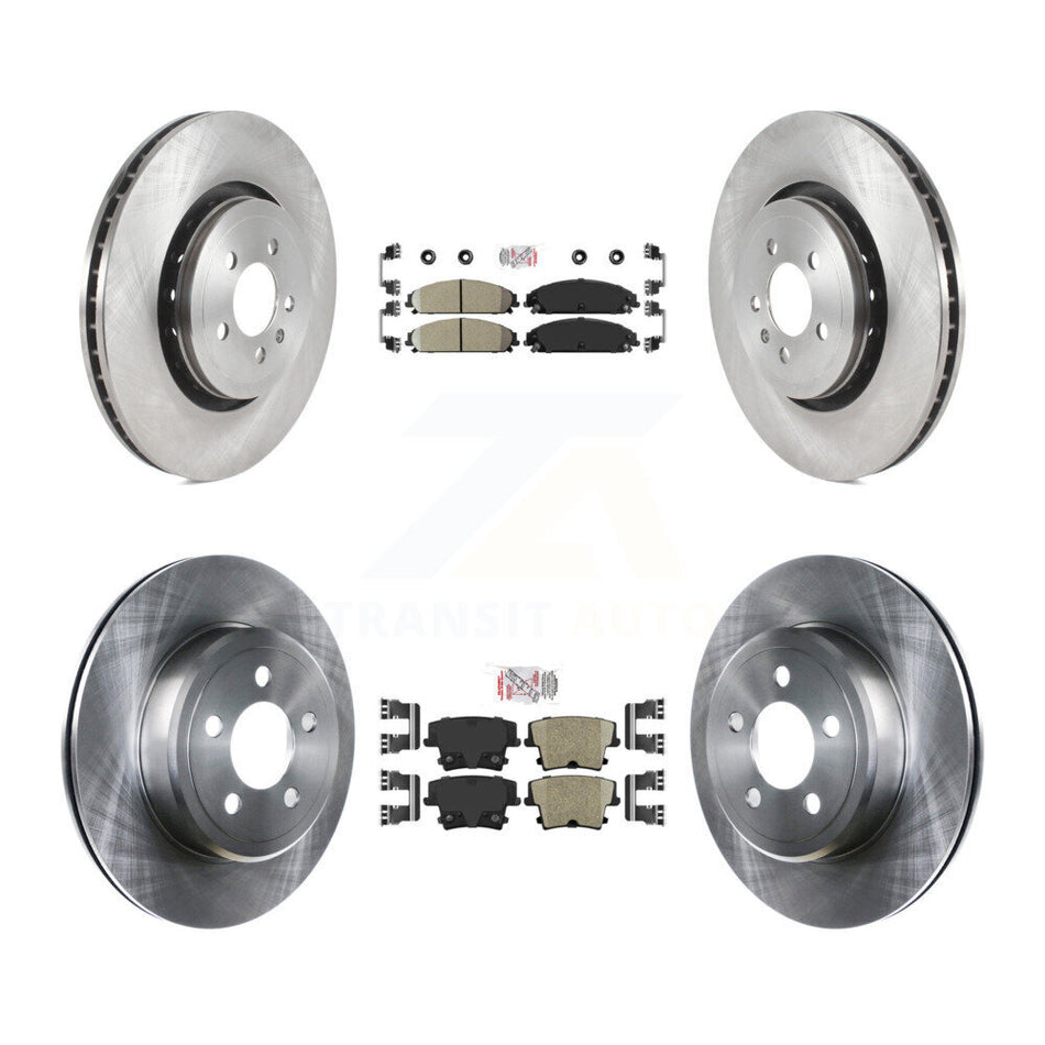 Front Rear Ceramic Pad Brake Rotors Kit For Dodge Charger With 370mm Diameter Rotor K8A-106795