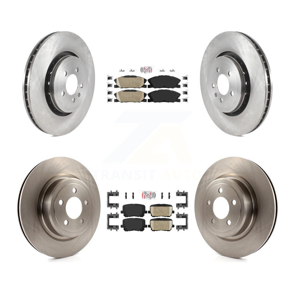 Front Rear Ceramic Pad Brake Rotors Kit For Dodge Charger With 370mm Diameter Rotor K8A-106796