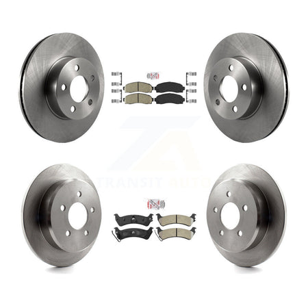 Front Ceramic Rear Semi-Metallic Pad And Brake Rotor Kit For Ford Explorer Sport Trac 4WD K8A-106801