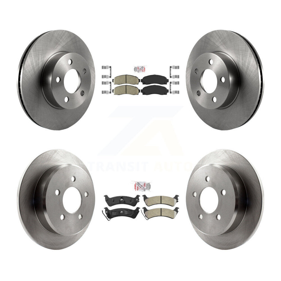 Front Ceramic Rear Semi-Metallic Pad And Brake Rotor Kit For Ford Explorer Sport Trac 4WD K8A-106801