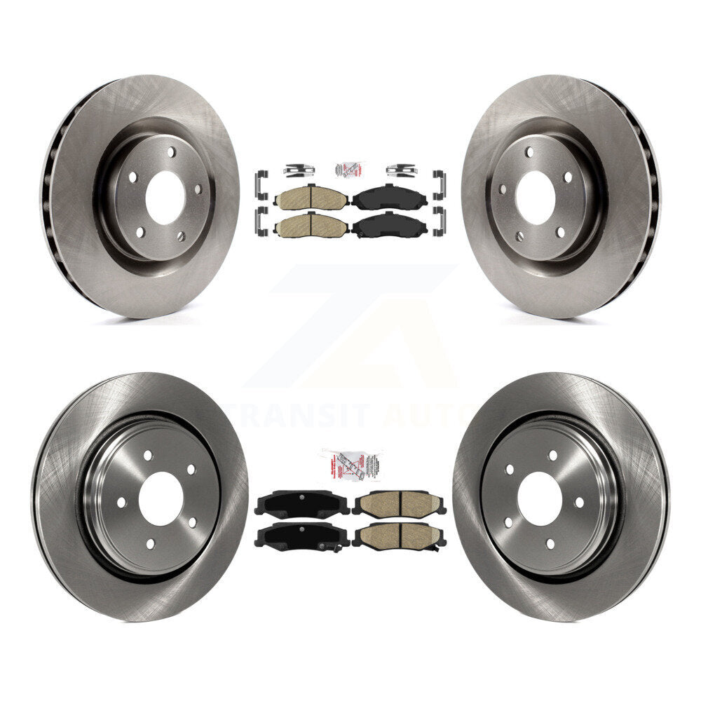 Front Rear Ceramic Pad Brake Rotors Kit For 2006-2008 Cadillac XLR With Heavy Duty Brakes K8A-106803