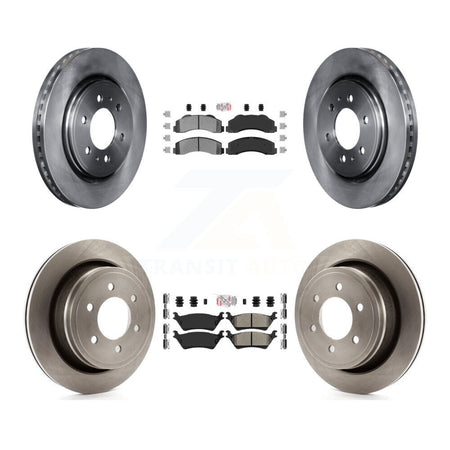 Front Rear Semi-Metallic Pads And Disc Brake Rotors Kit For Ford F-150 K8A-106808