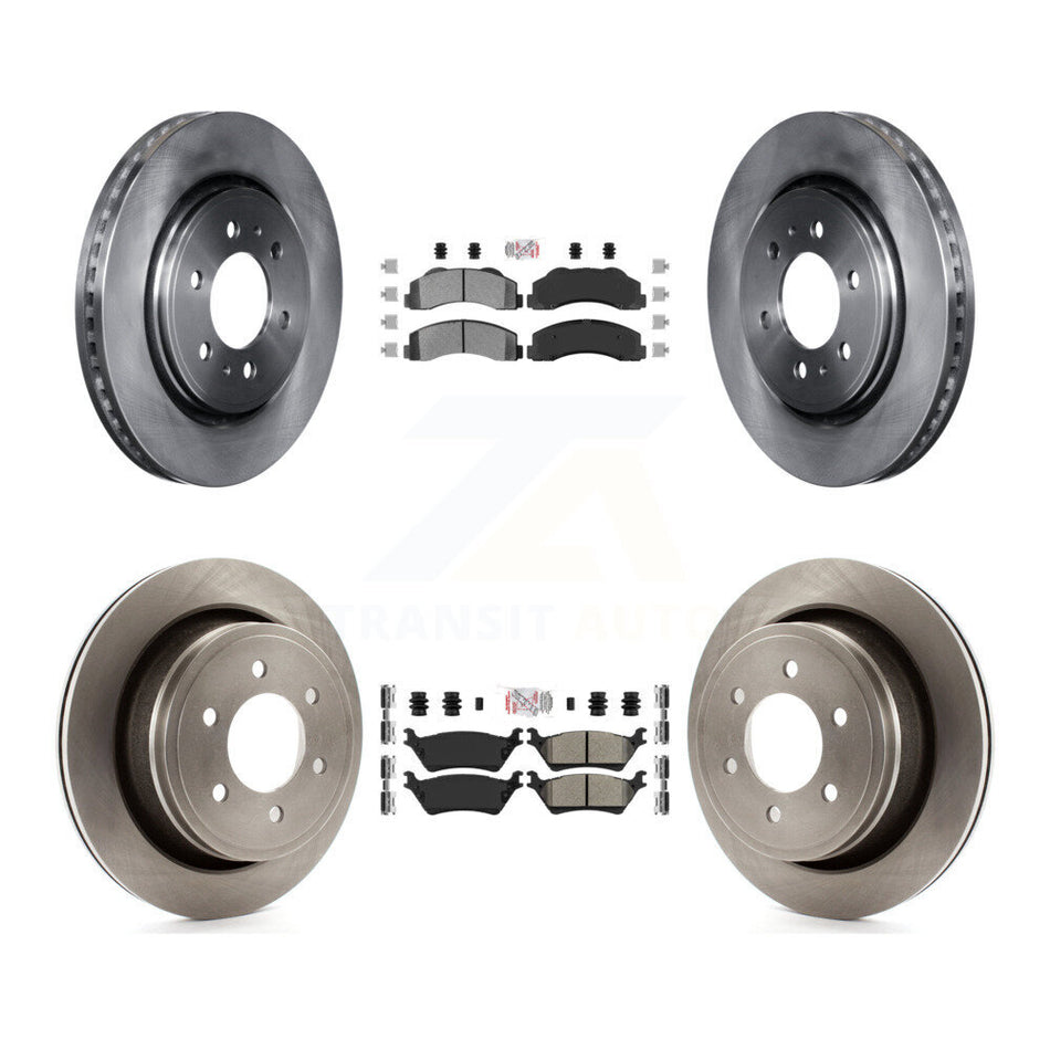 Front Rear Semi-Metallic Pads And Disc Brake Rotors Kit For Ford F-150 K8A-106808