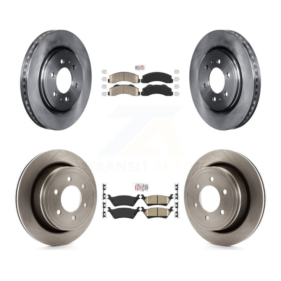 Front Rear Ceramic Pads And Disc Brake Rotors Kit For Ford F-150 K8A-106809