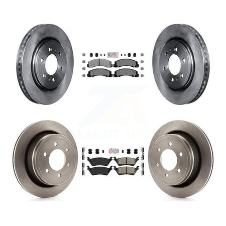 Front Rear Semi-Metallic Pad And Brake Rotor Kit For Ford F-150 With Manual Parking K8A-106824