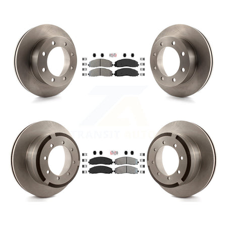 Front Rear Semi-Metallic Pad And Disc Brake Rotors Kit For 2013 Ford F-350 Super Duty 4WD K8A-106838