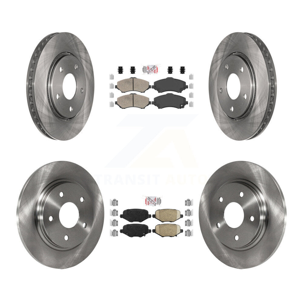 Front Rear Ceramic Pad & Brake Rotors Kit For Dodge Grand Caravan Chrysler Town Country K8A-106840