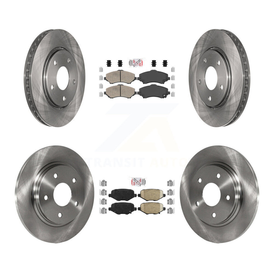 Front Rear Ceramic Pad & Brake Rotors Kit For Dodge Grand Caravan Chrysler Town Country K8A-106841