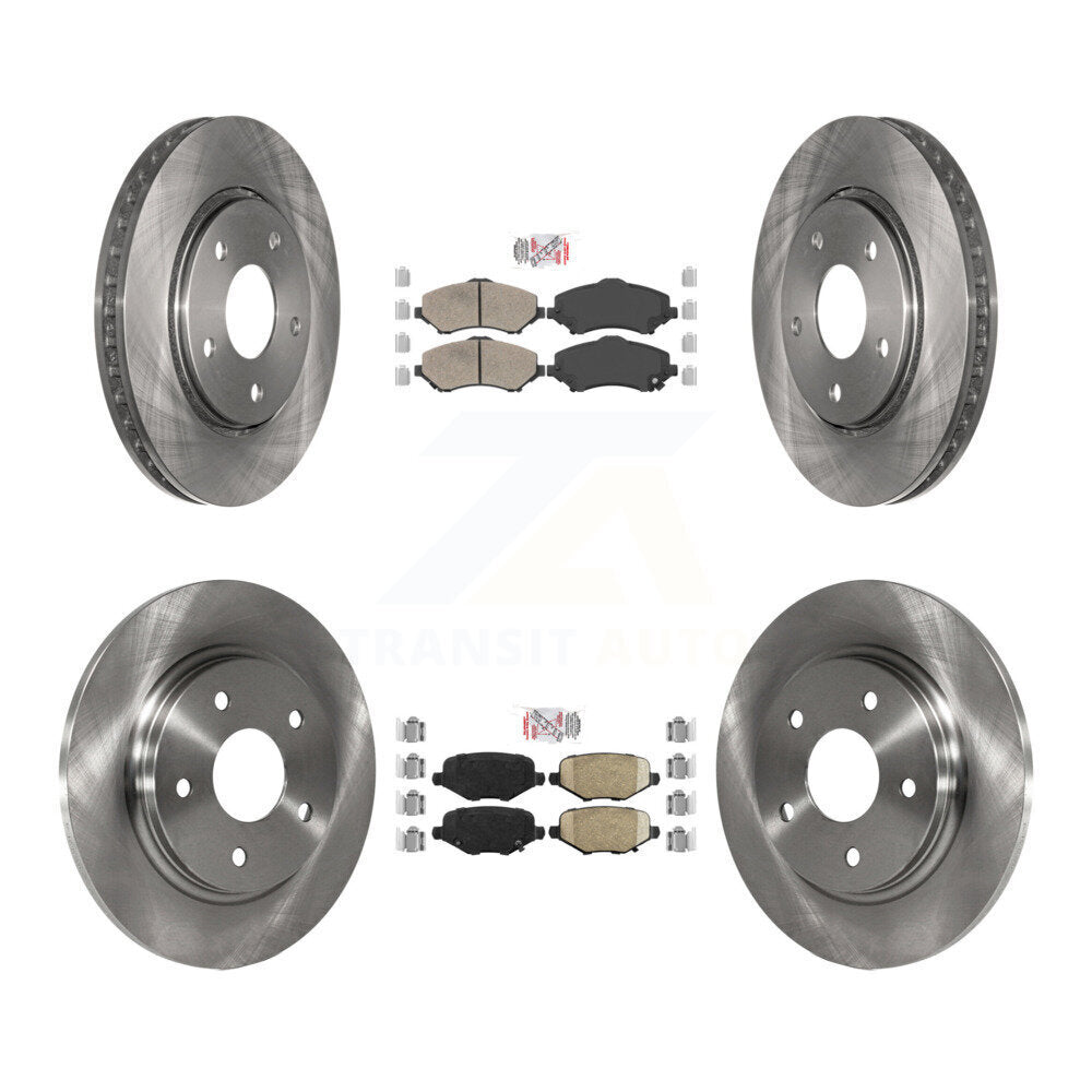 Front Rear Ceramic Pad & Brake Rotors Kit For Dodge Grand Caravan Chrysler Town Country K8A-106842