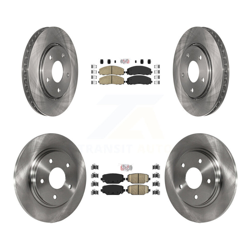 Front Rear Ceramic Pads And Disc Brake Rotors Kit For Dodge Grand Caravan K8A-106845