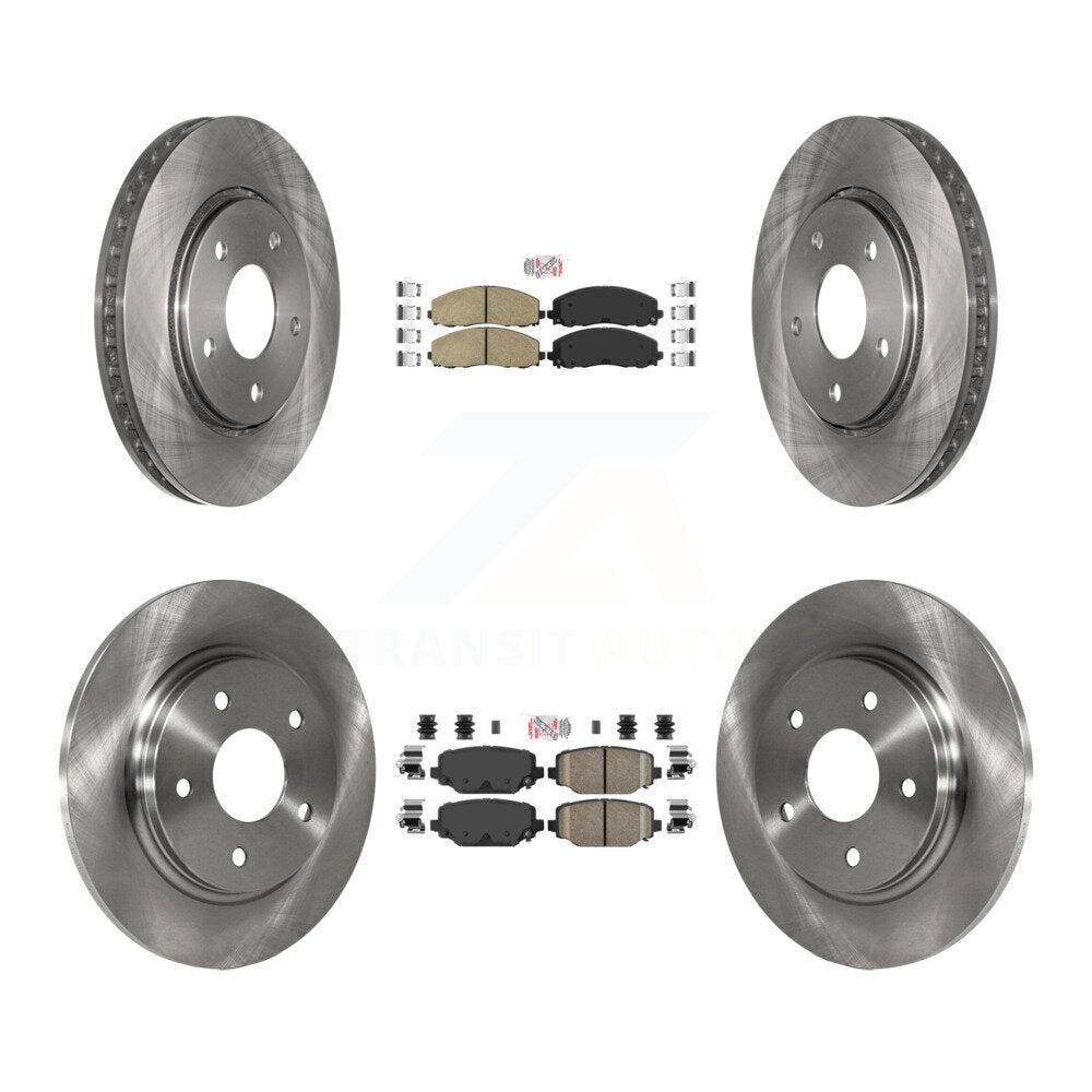 Front Rear Ceramic Pads And Disc Brake Rotors Kit For Dodge Grand Caravan K8A-106846