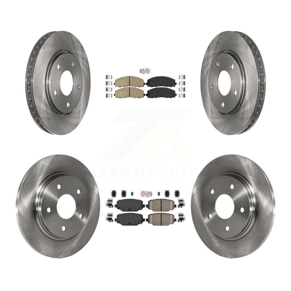 Front Rear Ceramic Pads And Disc Brake Rotors Kit For Dodge Grand Caravan K8A-106846
