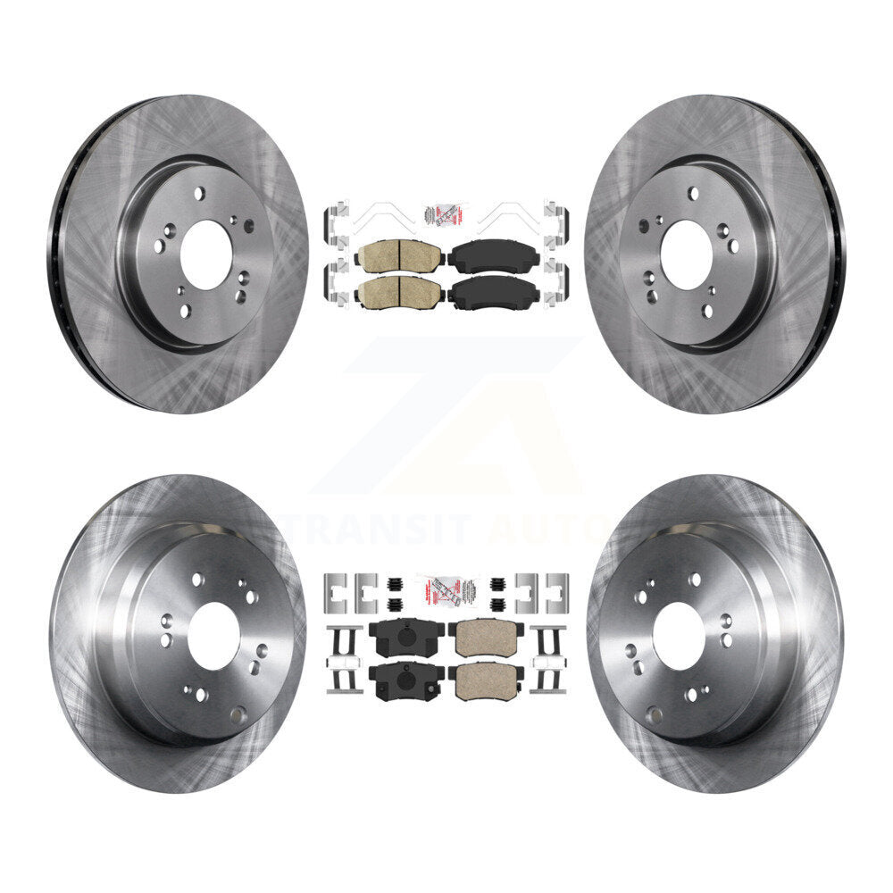 Front Rear Ceramic Pads And Disc Brake Rotors Kit For Acura RDX K8A-106849