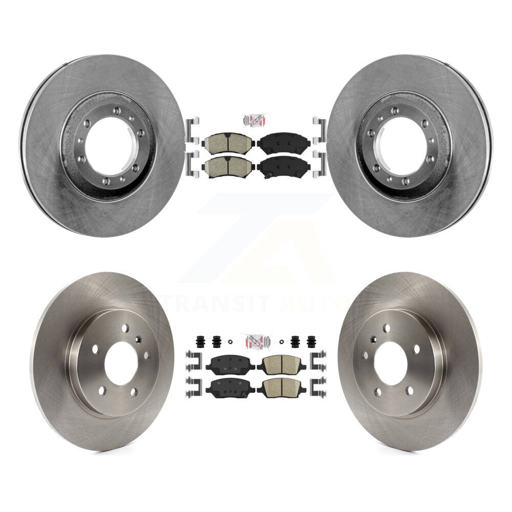 Front Rear Ceramic Pads And Disc Brake Rotors Kit For 2005 Pontiac Montana SV6 with FWD K8A-106852