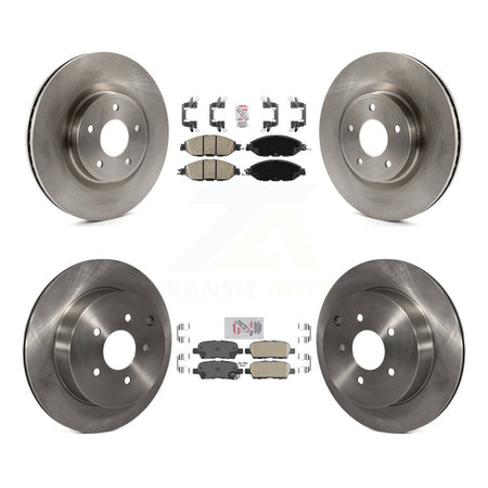 Front Rear Ceramic Pad & Brake Rotors Kit For Nissan Murano Pathfinder INFINITI QX60 JX35 K8A-106858