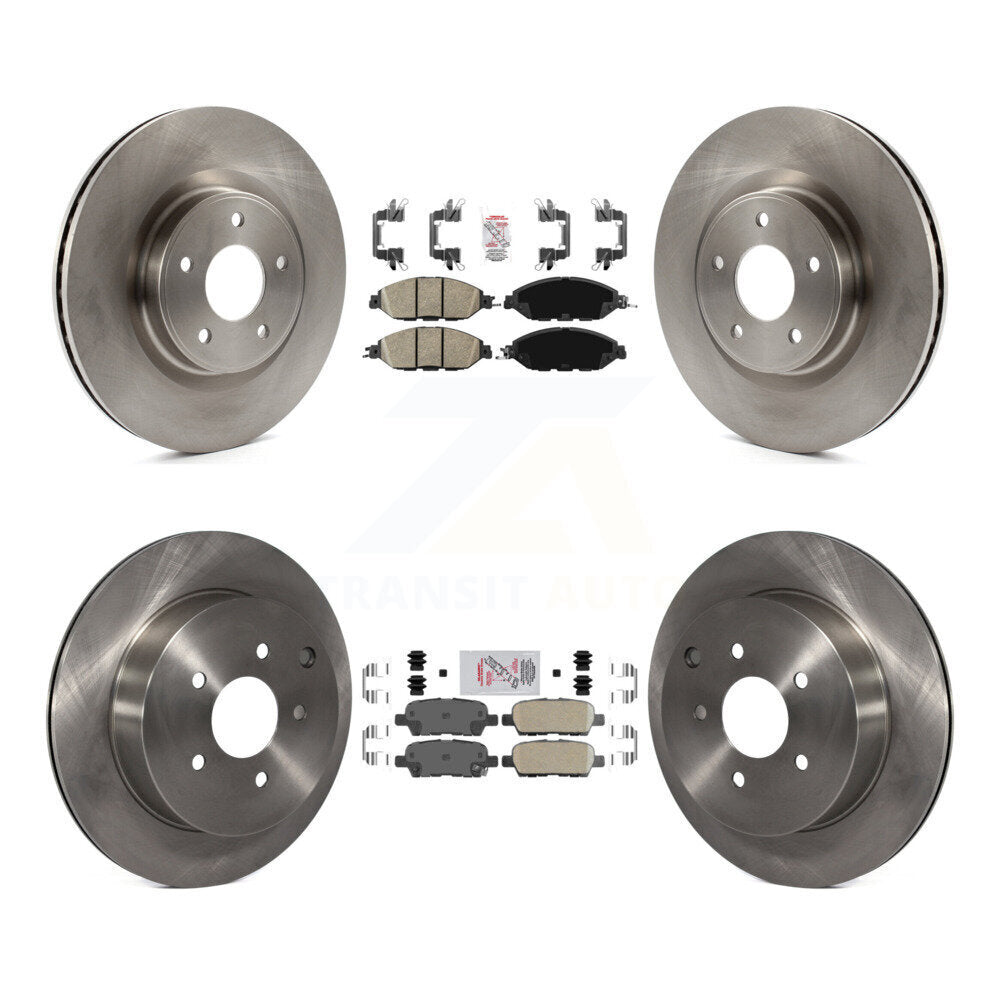 Front Rear Ceramic Pad & Brake Rotors Kit For Nissan Murano Pathfinder INFINITI QX60 JX35 K8A-106859