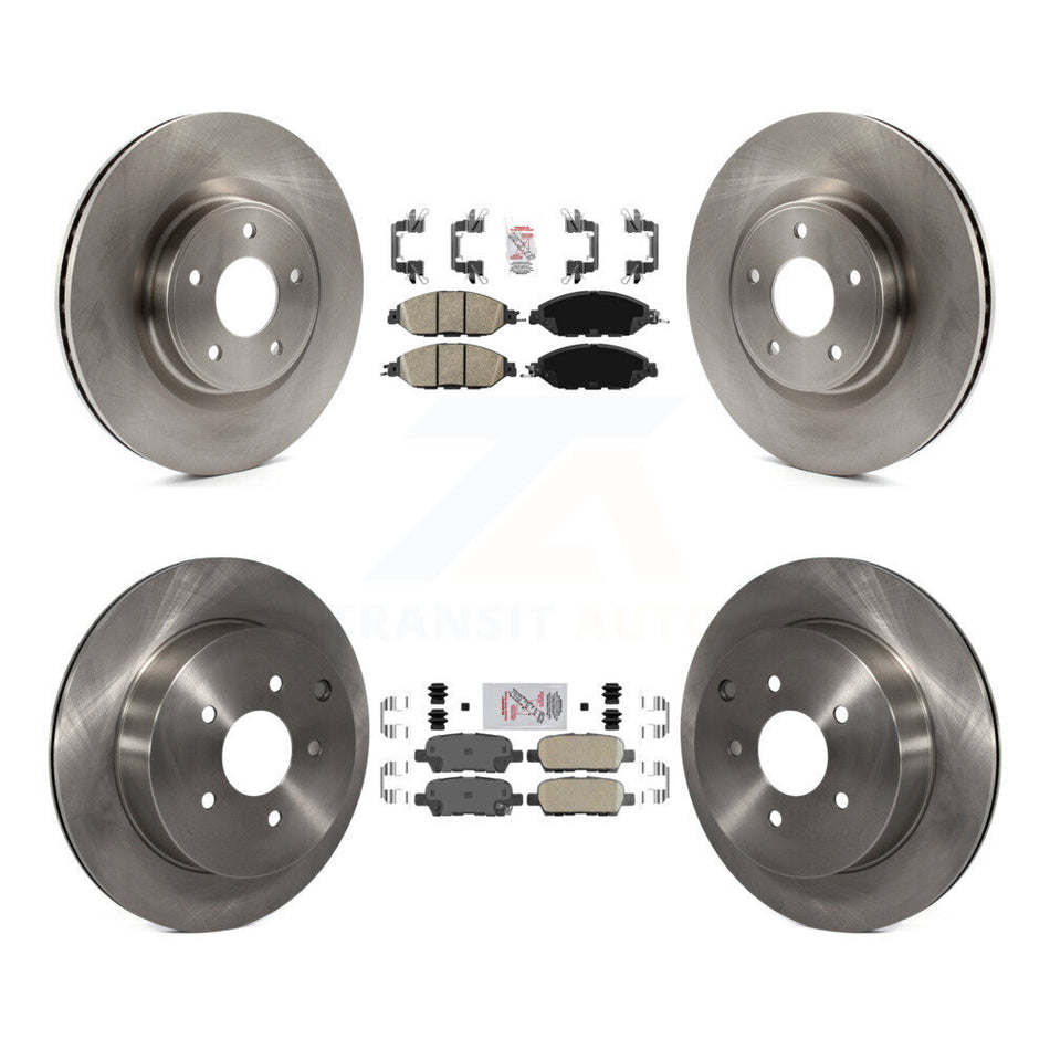 Front Rear Ceramic Pad & Brake Rotors Kit For Nissan Murano Pathfinder INFINITI QX60 JX35 K8A-106859