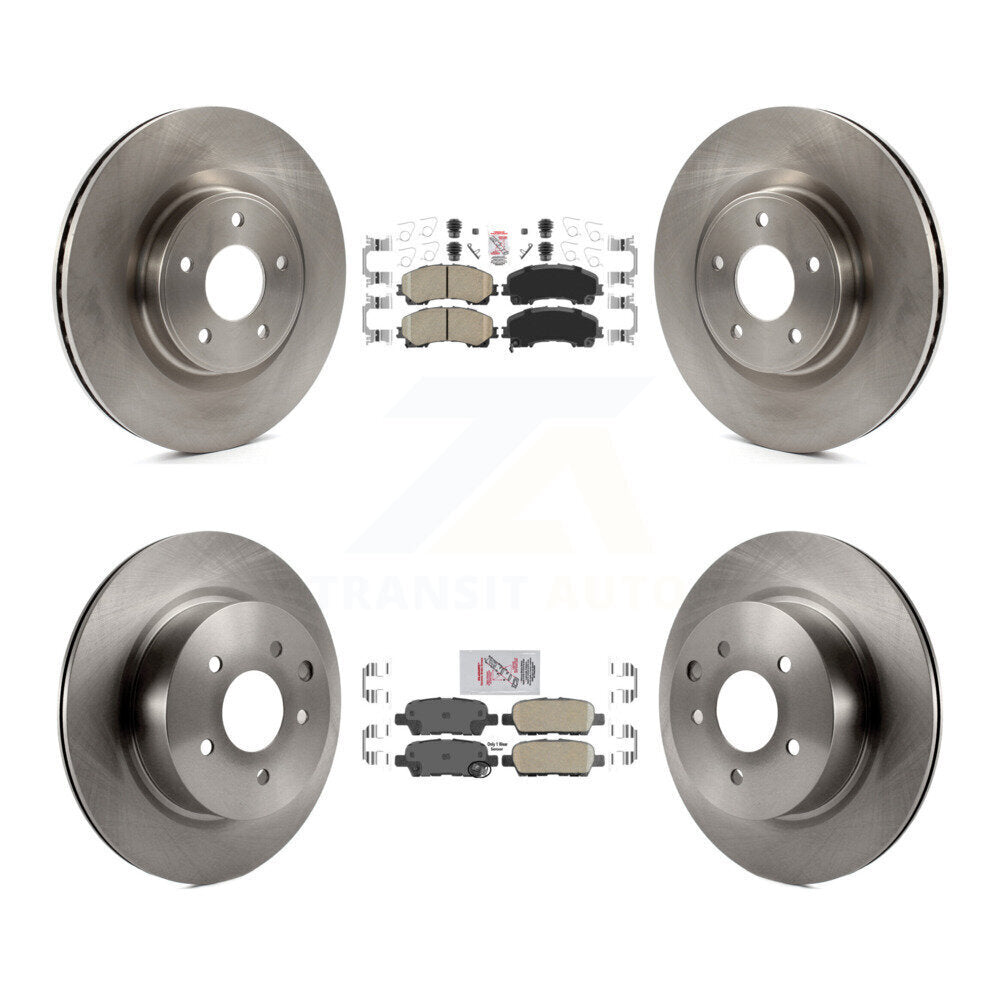 Front Rear Ceramic Pads And Disc Brake Rotors Kit For 2016-2017 INFINITI QX50 K8A-106860