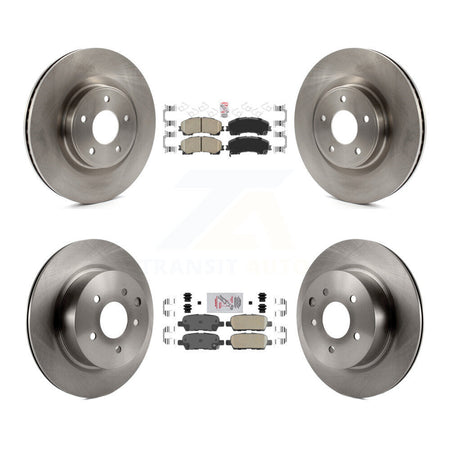 Front Rear Ceramic Pads And Disc Brake Rotors Kit For 2016-2017 INFINITI QX50 K8A-106863