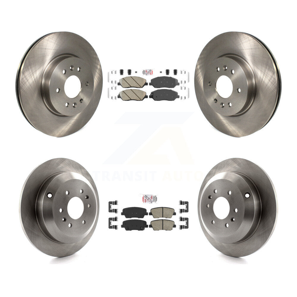 Front Rear Ceramic Pads And Disc Brake Rotors Kit For 2009-2011 Kia Borrego K8A-106877
